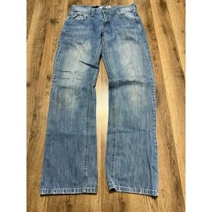 Helix Jeans Men's Size 30 Blue Denim Relaxed Fit Straight Leg Mid Rise